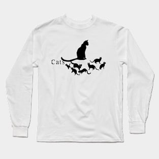 Cats Black Cats Graphic 03 Long Sleeve T-Shirt